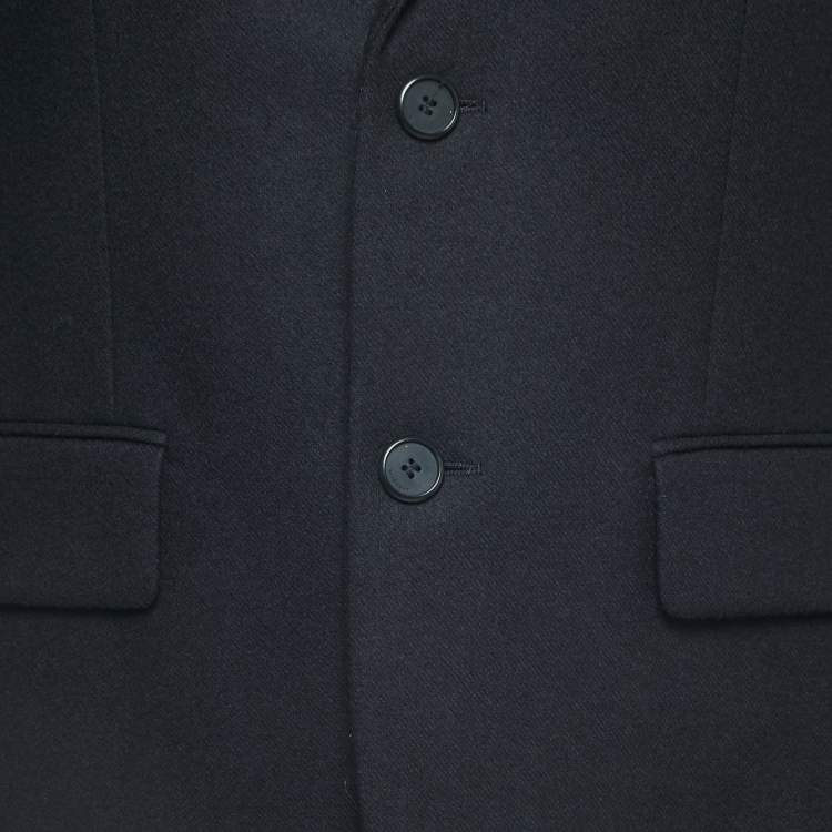 Pre Owned Givenchy Black Wool Single Breasted Blazer M