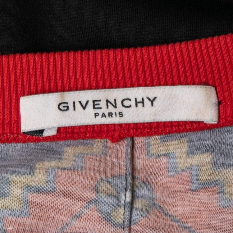Pre Owned Givenchy Black Ripped Cotton Crew Neck Sweatshirt XS 