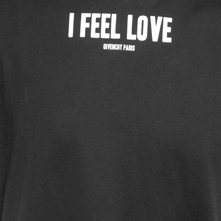 Pre Owned Givenchy Black Logo Print Cotton Crew Neck Half Sleeve T-Shirt S