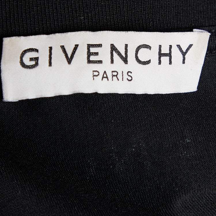Pre Owned Givenchy Black Amore printed Cotton Knit T-Shirt XL