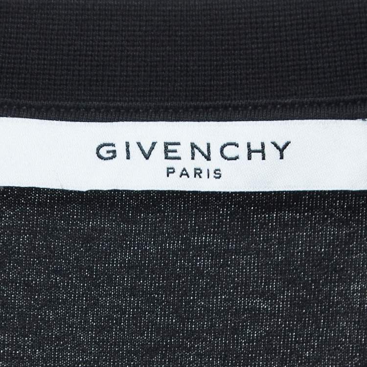 Pre Owned Givenchy Multicolor Up-side Logo Embroidered Cotton Half Sleeve T-Shirt L