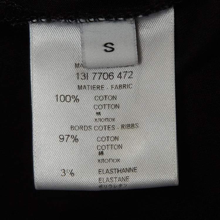 Pre Owned Givenchy Black Mermaid Fire Ring Print Cotton Oversized T-Shirt S