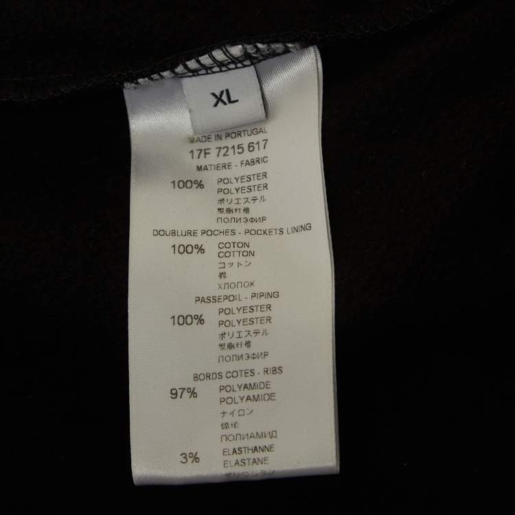 Pre Owned Givenchy Black Jersey Logo Tape Detail Track Jacket XL