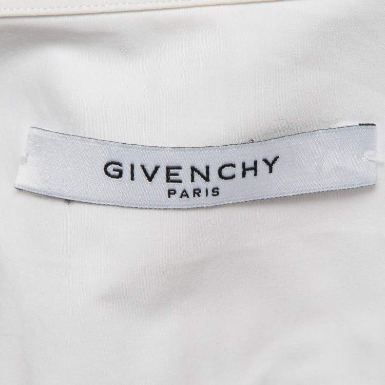 Pre Owned Givenchy White Cotton Long Sleeve Shirt S