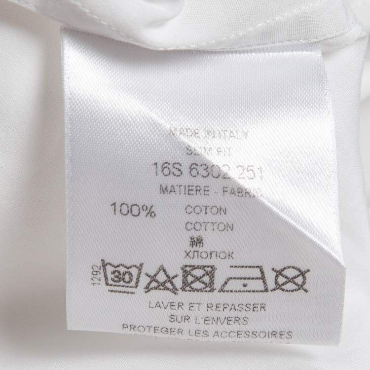 Pre Owned Givenchy White Cotton Long Sleeve Shirt S