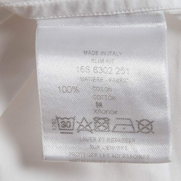 Pre Owned Givenchy White Cotton Long Sleeve Shirt S