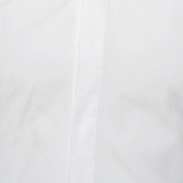 Pre Owned Givenchy White Cotton Long Sleeve Shirt S