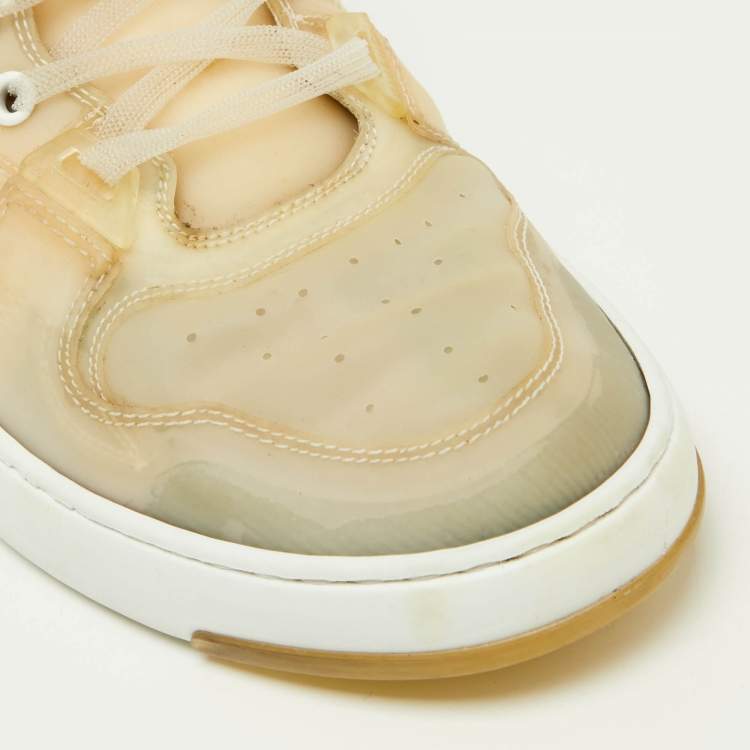 Pre Owned Givenchy Beige PVC Low Top Sneakers Size 42