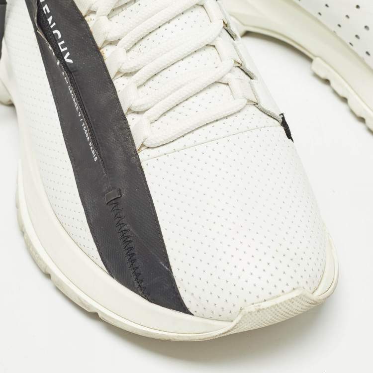 Pre Owned Givenchy White Leather Lace Up Sneakers Size 41