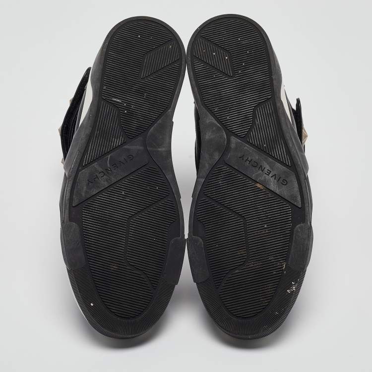 Pre Owned Givenchy Black Leather Tyson High Top Sneakers Size 44