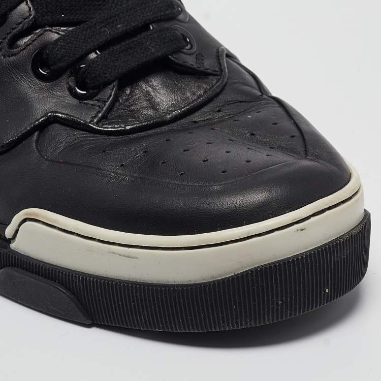 Pre Owned Givenchy Black Leather Tyson High Top Sneakers Size 44