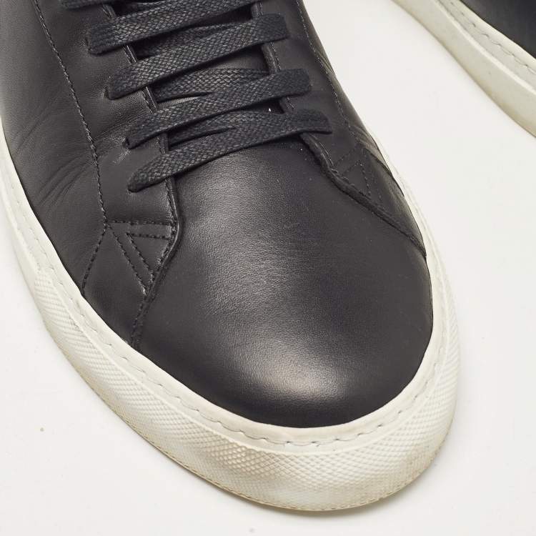 Pre Owned Givenchy Black Leather Urban Street High Top Sneakers Size 43