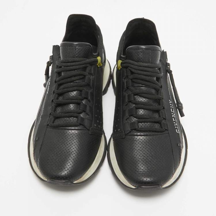 Pre Owned Givenchy Black Leather Spectre Lace Up Sneakers Size 41