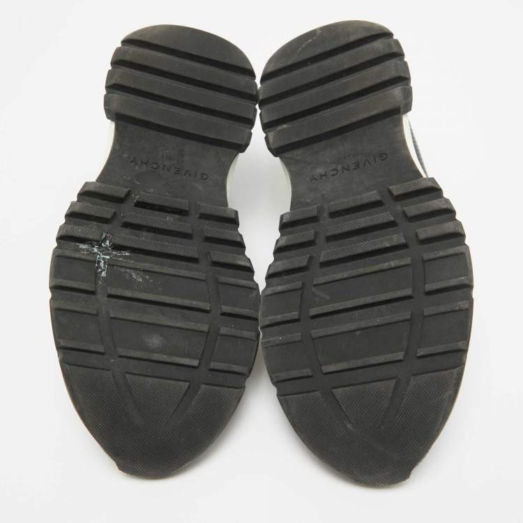 Pre Owned Givenchy Black Leather Spectre Lace Up Sneakers Size 41