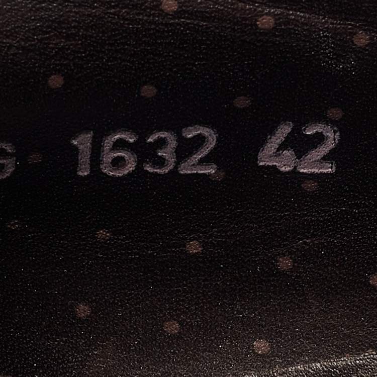 Pre Owned Givenchy Brown Leather Slip On Loafers Size 42