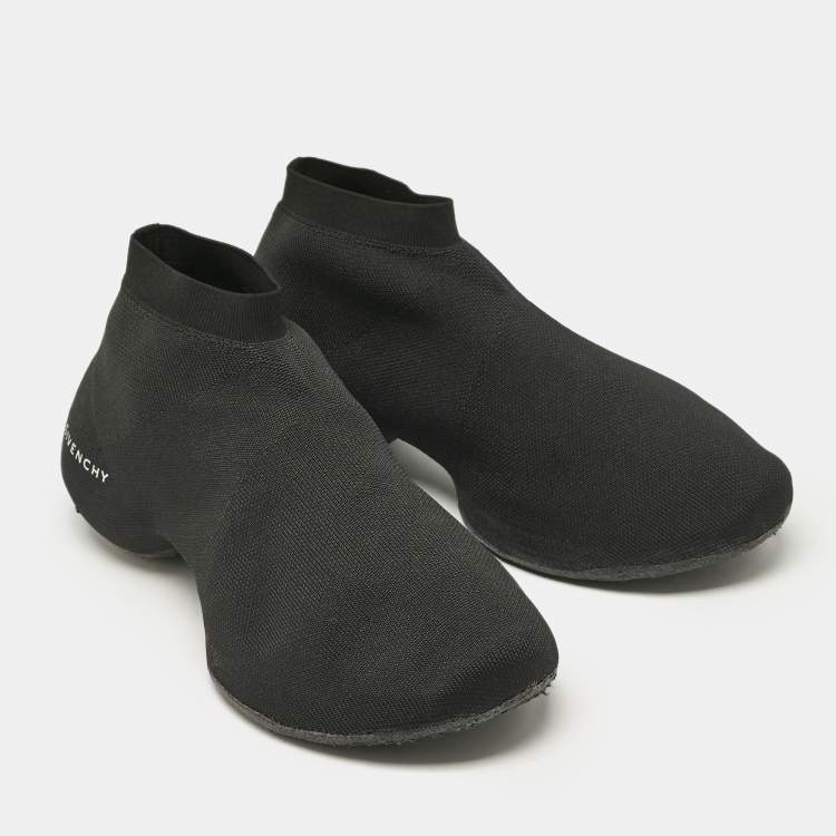 Pre Owned Givenchy Black Knit Fabric TK-360 Sneakers Size 41
