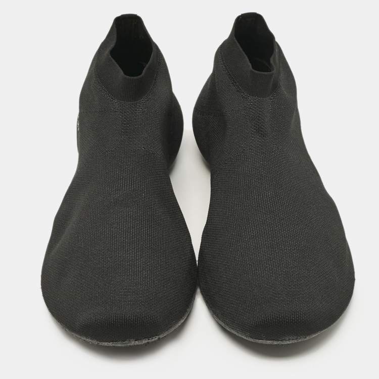 Pre Owned Givenchy Black Knit Fabric TK-360 Sneakers Size 41