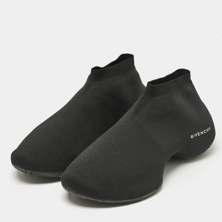Pre Owned Givenchy Black Knit Fabric TK-360 Sneakers Size 41