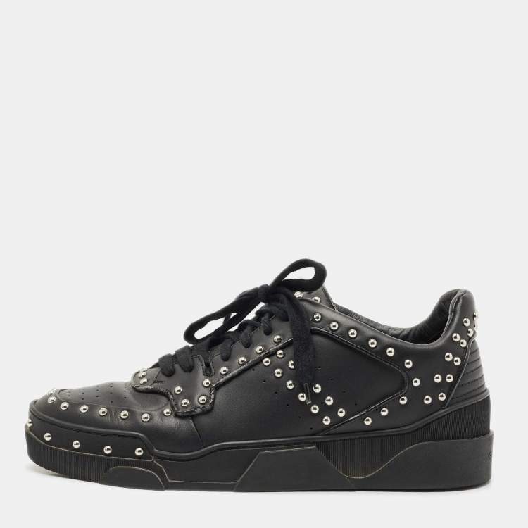 Pre Owned Givenchy Black Studded Leather Tyson High Top Sneakers Size 43
