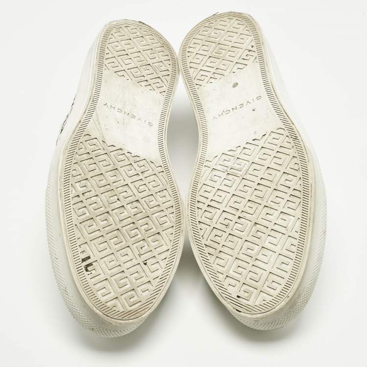 Pre Owned Givenchy White Canvas City Low Top Sneakers Size 42