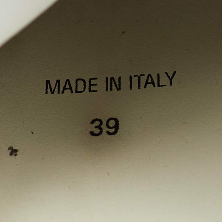 مملوكة مسبقًا حذاء رياضي جيفنشي سبكتر جلد مثقب أبيض مقاس 39