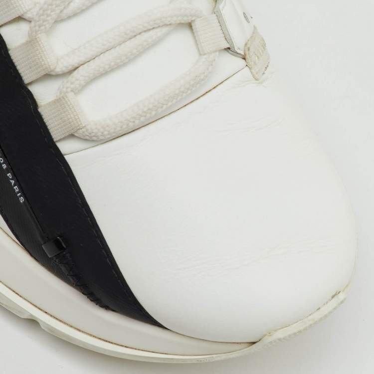 مملوكة مسبقًا حذاء رياضي جيفنشي سبكتر جلد مثقب أبيض مقاس 39