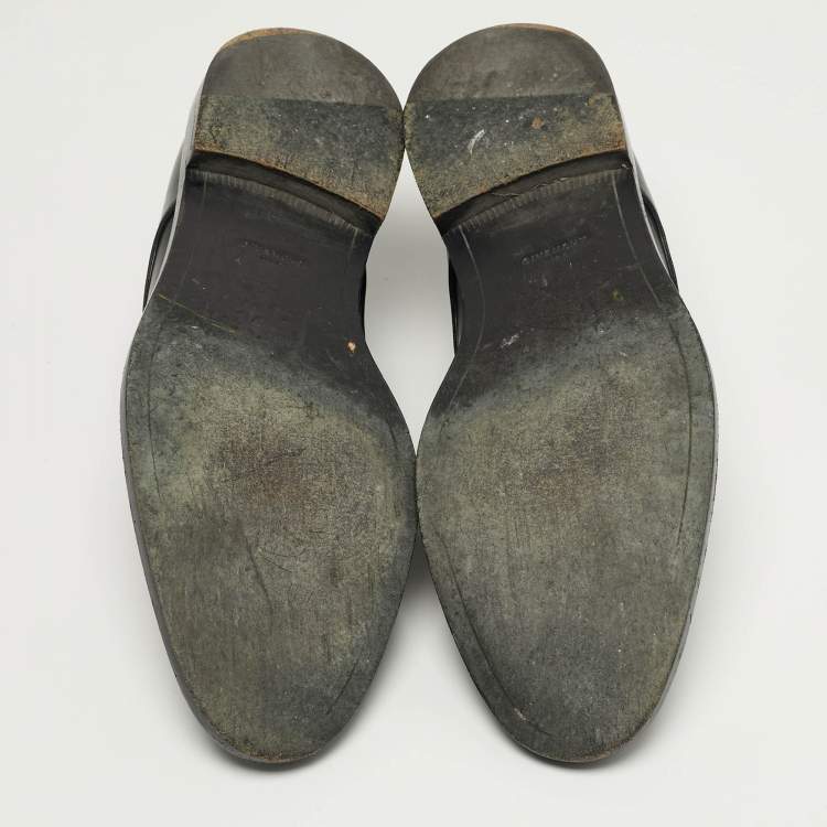 Pre Owned Givenchy Size 46 Black Leather Lace Up Derby Shoes