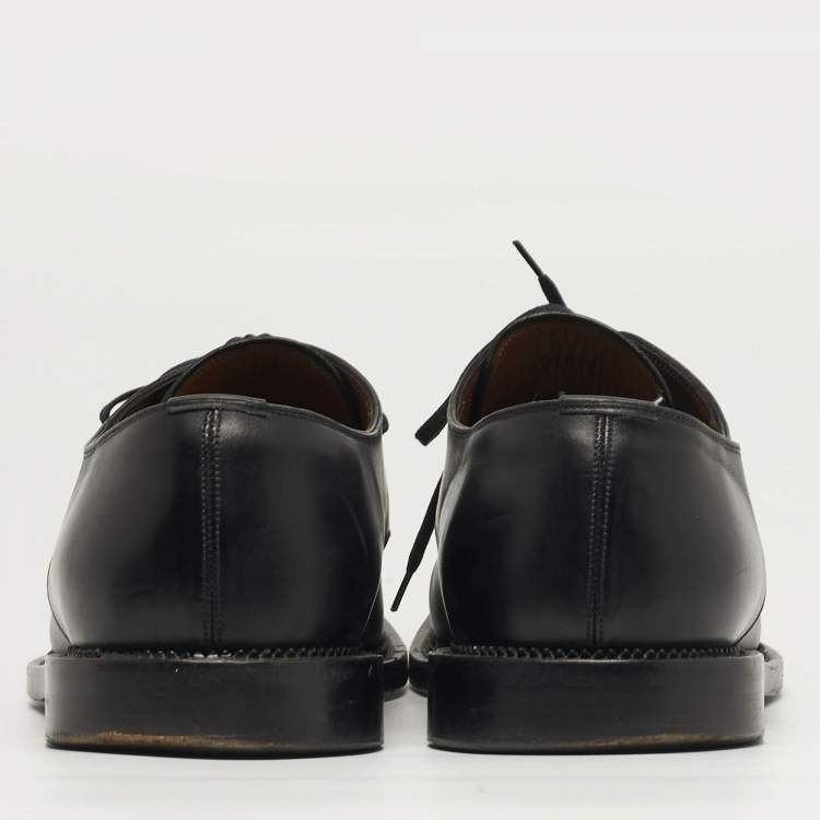 Pre Owned Givenchy Size 46 Black Leather Lace Up Derby Shoes