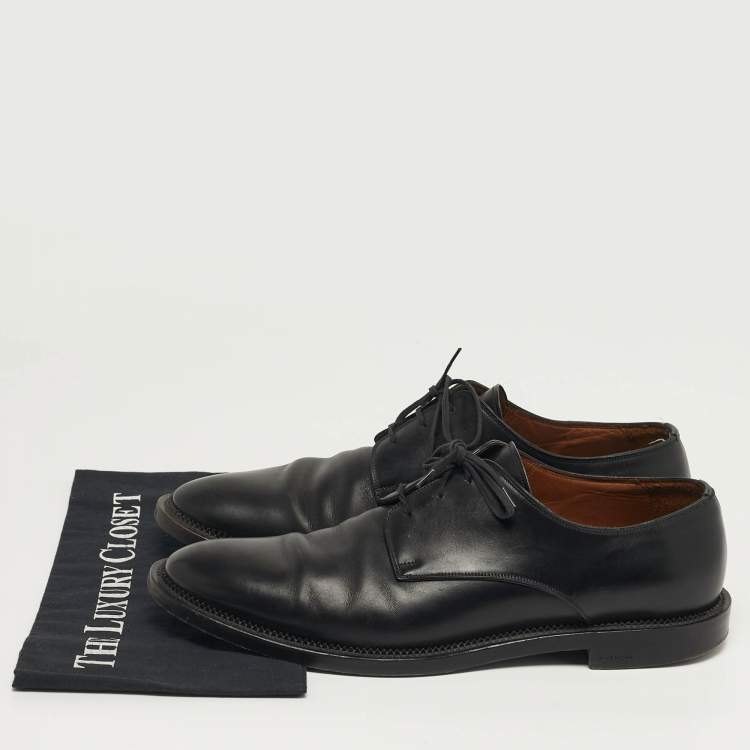 Pre Owned Givenchy Size 46 Black Leather Lace Up Derby Shoes