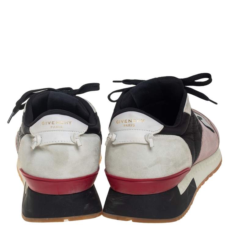 Pre Owned Givenchy Multicolor Suede, Leather And Mesh Lace Up Sneakers Size 43
