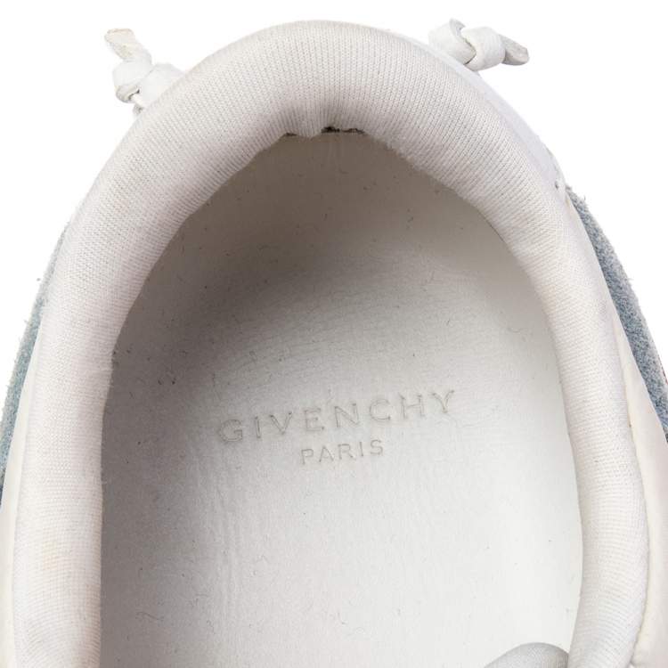 Pre Owned Givenchy Tricolor Mesh And Suede Low Top Sneakers Size 43