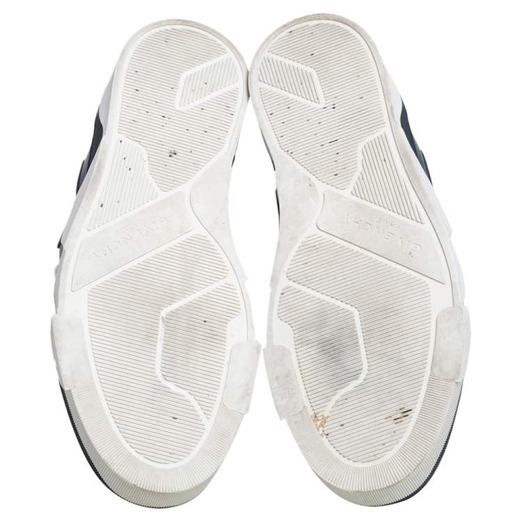 Pre Owned Givenchy Blue Leather Tyson High Top Sneakers Size 42
