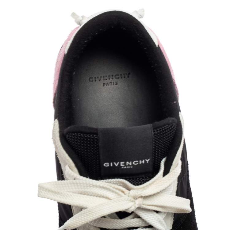 Pre Owned Givenchy Tri-Color Suede, Mesh and Leather Active Runner Lace-Up Sneakers Size 43