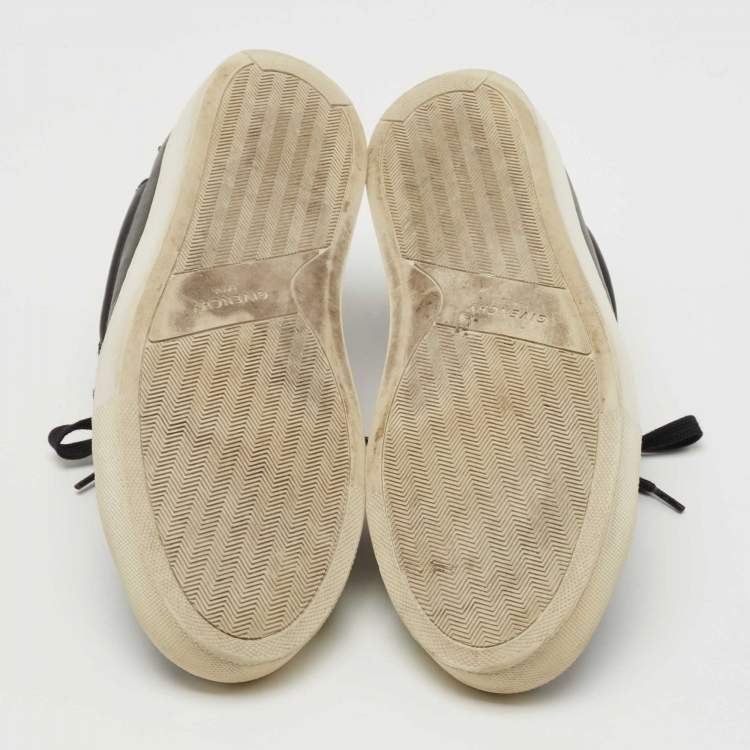Pre Owned Givenchy Black Leather Low Top Sneakers Size 40