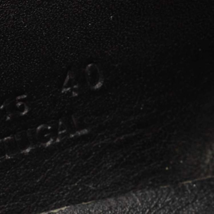 Pre Owned Givenchy Black Leather Low Top Sneakers Size 40