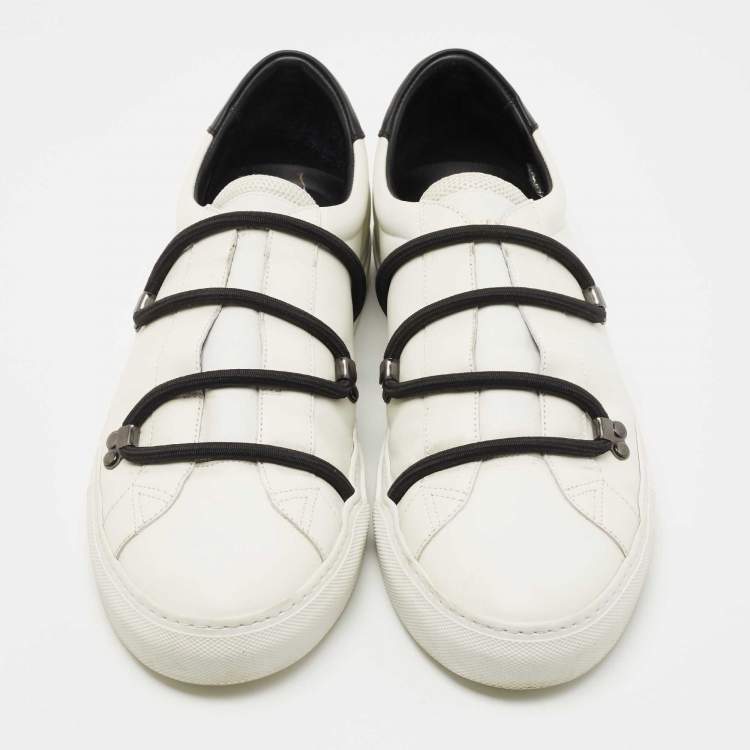 Pre Owned Givenchy White Leather Low Top Sneakers Size 45