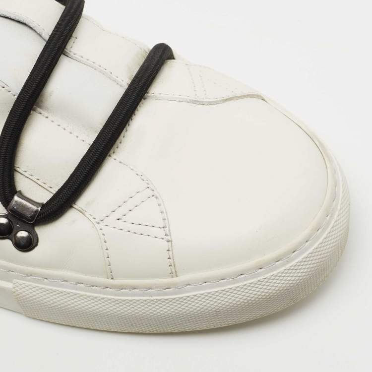 Pre Owned Givenchy White Leather Low Top Sneakers Size 45