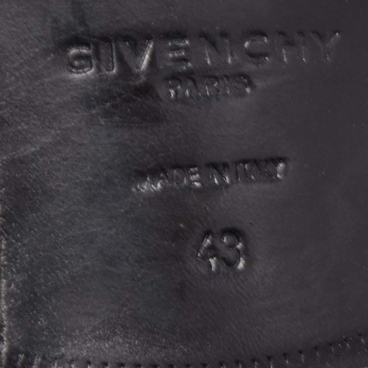 Pre Owned Givenchy Black/Navy Blue Suede Lace Up Derby Size 43