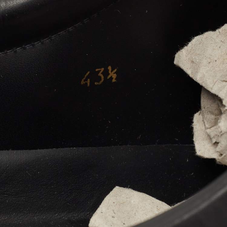 Pre Owned Givenchy Black Leather Low Top Sneakers Size 43.5