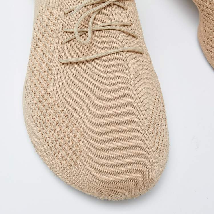 Pre Owned Givenchy Beige Knit Fabric TK-360 Sneakers Size 45