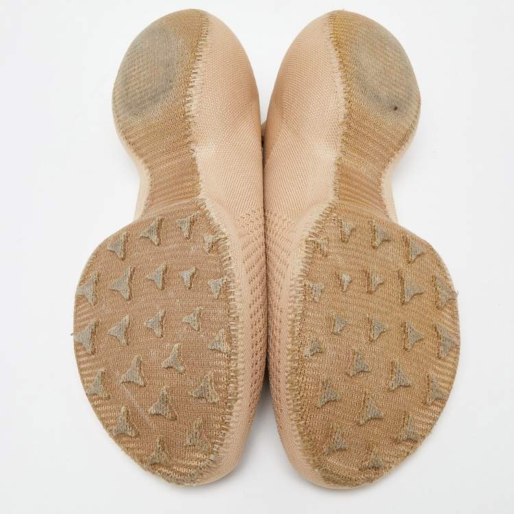 Pre Owned Givenchy Beige Knit Fabric TK-360 Sneakers Size 45