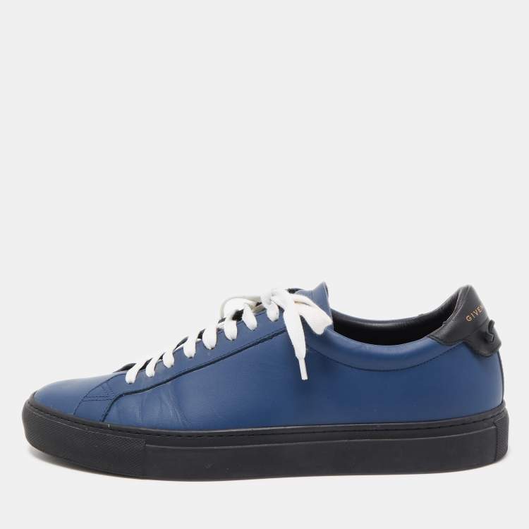 Givenchy Blue Leather Lace Up Sneakers Size 42 Givenchy | The Luxury Closet