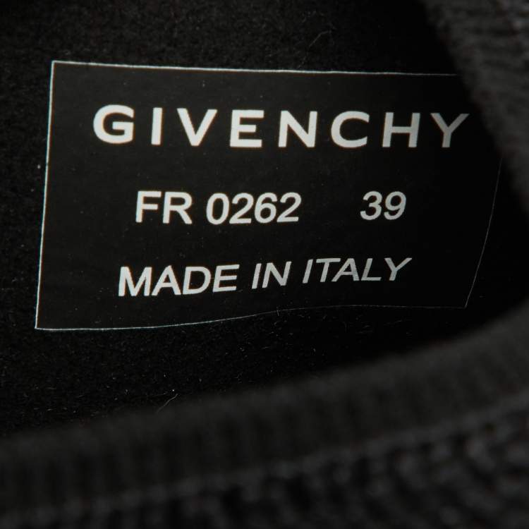 Pre Owned Givenchy Black Stretch Knit TK-360 Sneakers Size 39