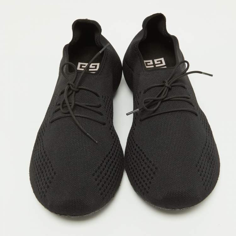 Pre Owned Givenchy Black Stretch Knit TK-360 Sneakers Size 39