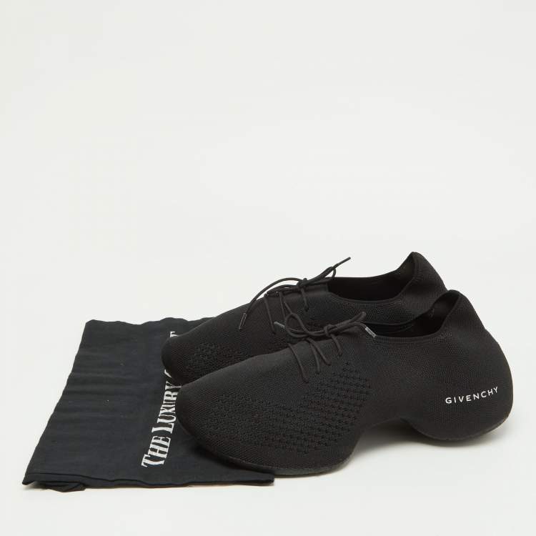 Pre Owned Givenchy Black Stretch Knit TK-360 Sneakers Size 39