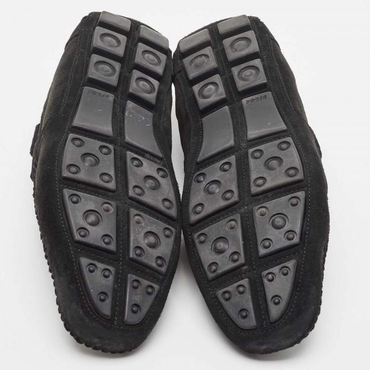 Pre Owned Givenchy Black Suede Tassel Detail Slip On Loafers Size 41
