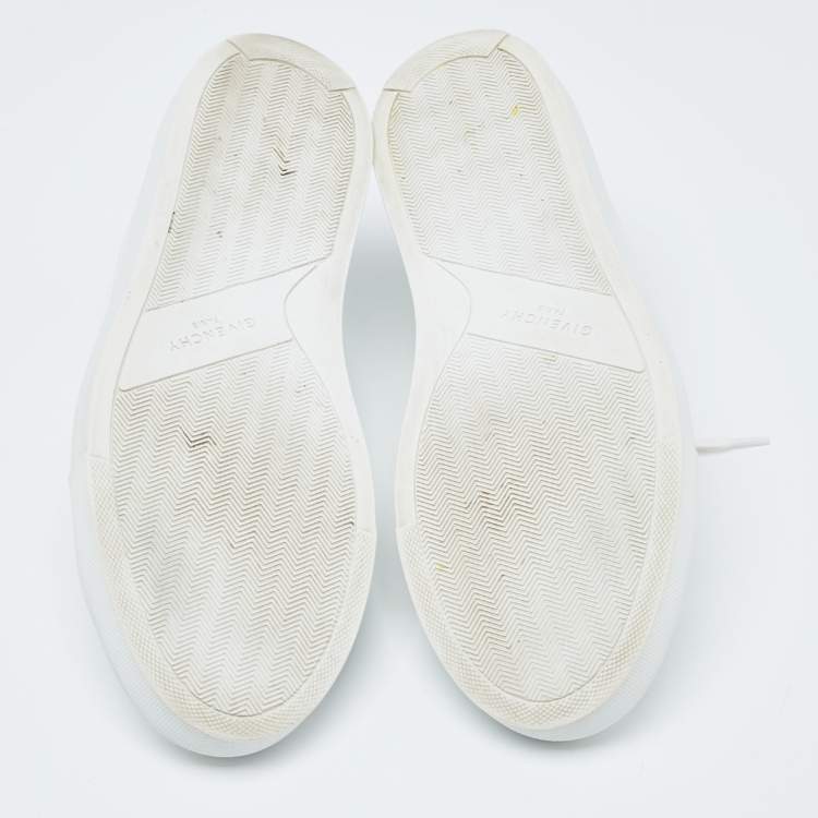 Pre Owned Givenchy White Leather Low Top Sneakers Size 40