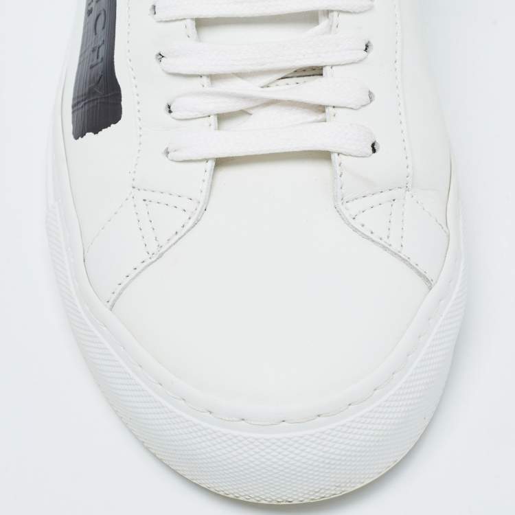 Pre Owned Givenchy White Leather Low Top Sneakers Size 40