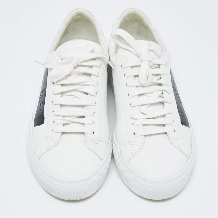Pre Owned Givenchy White Leather Low Top Sneakers Size 40