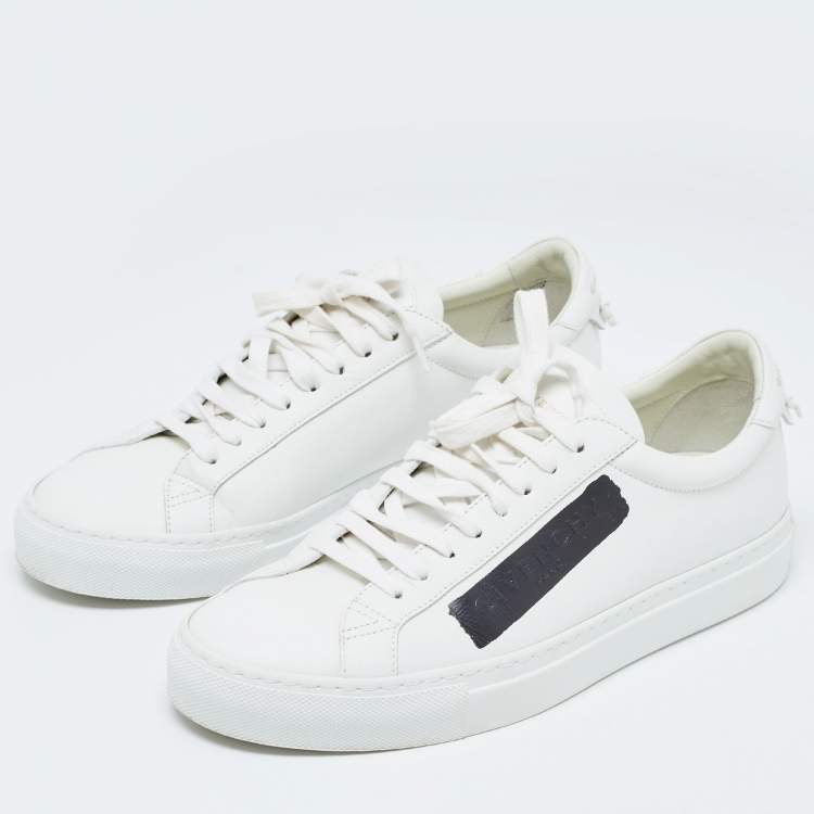 Pre Owned Givenchy White Leather Low Top Sneakers Size 40